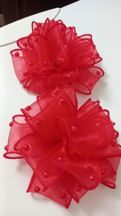 Пышные бантики пара 1200 ручная работа