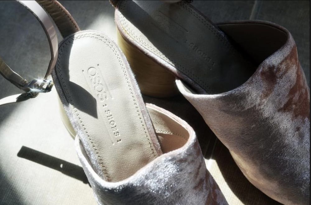 Sandale catifea ASOS 37