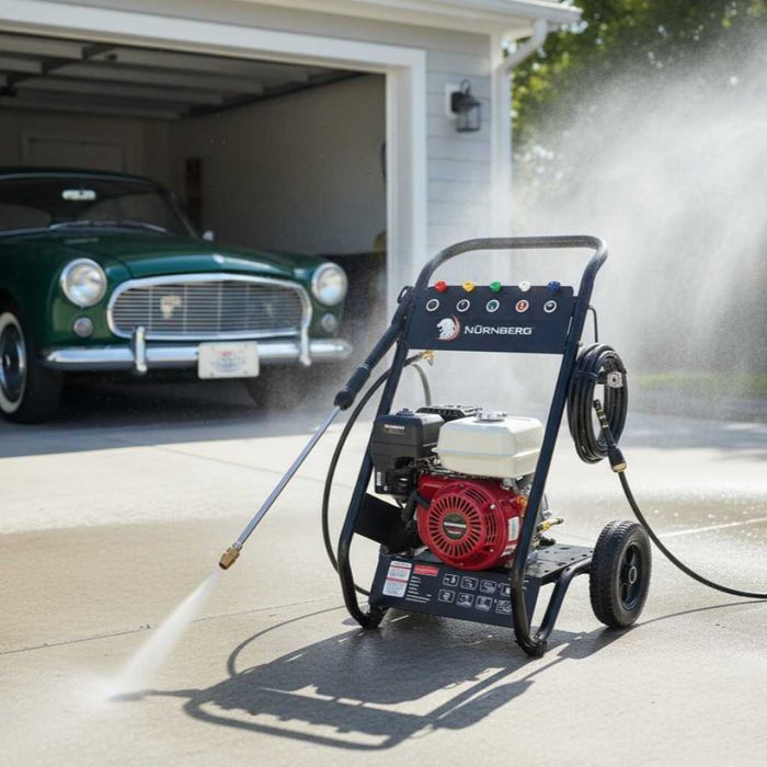 Бензинова водоструйка Nürnberg 7.0 HP – 3000 PSI мощ за безкомпромисно