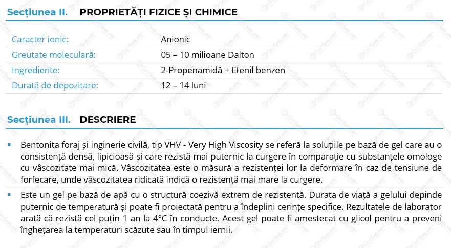 Bentonită pentru foraje