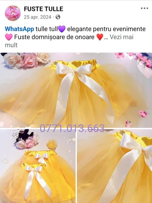 Fuste tulle serbare  domnisoare onoare mama si fiica banchet