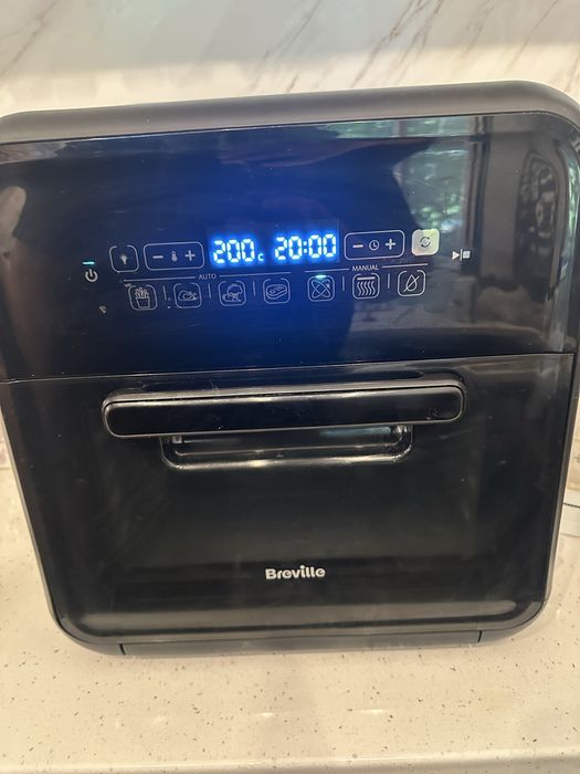 Airfryer, friteuză cu aer cald și rotisor, fără ulei, Breville