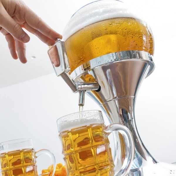 Dispenser bauturi cu Compartiment pentru Gheata si Capac 3.5 L