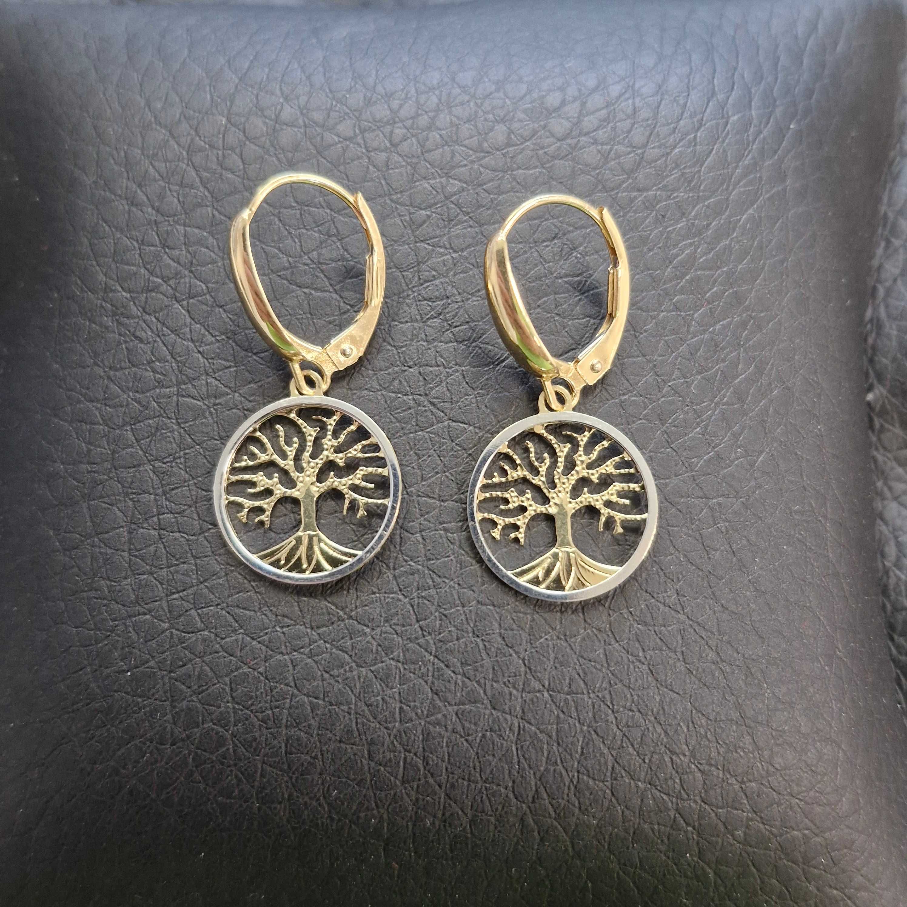 ( B31455.5 / Ag28 Doi Baieti ) Cercei Aur 14K - 1.95 grame / 620 lei