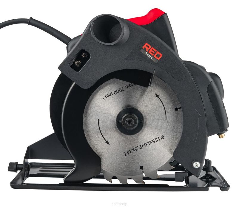 Ferastrau circular 2250w , 185 mm , Red Technic RTRPT0006