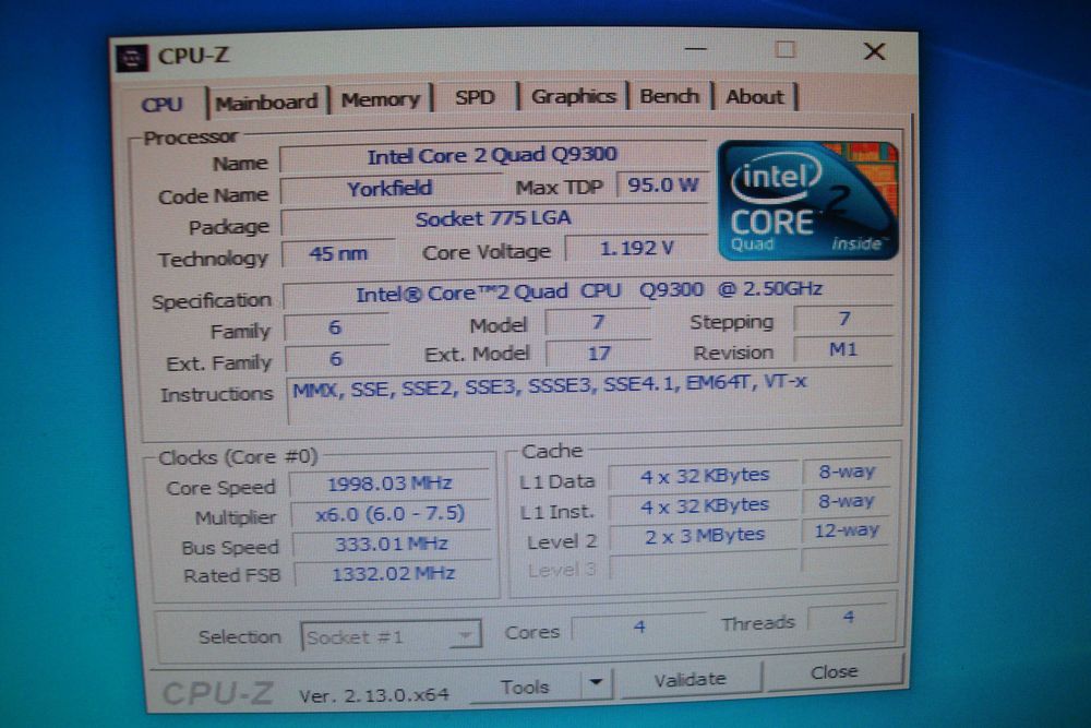 Procesor intel core 2 quad Q9300 2.5Ghz 4 core LGA 775