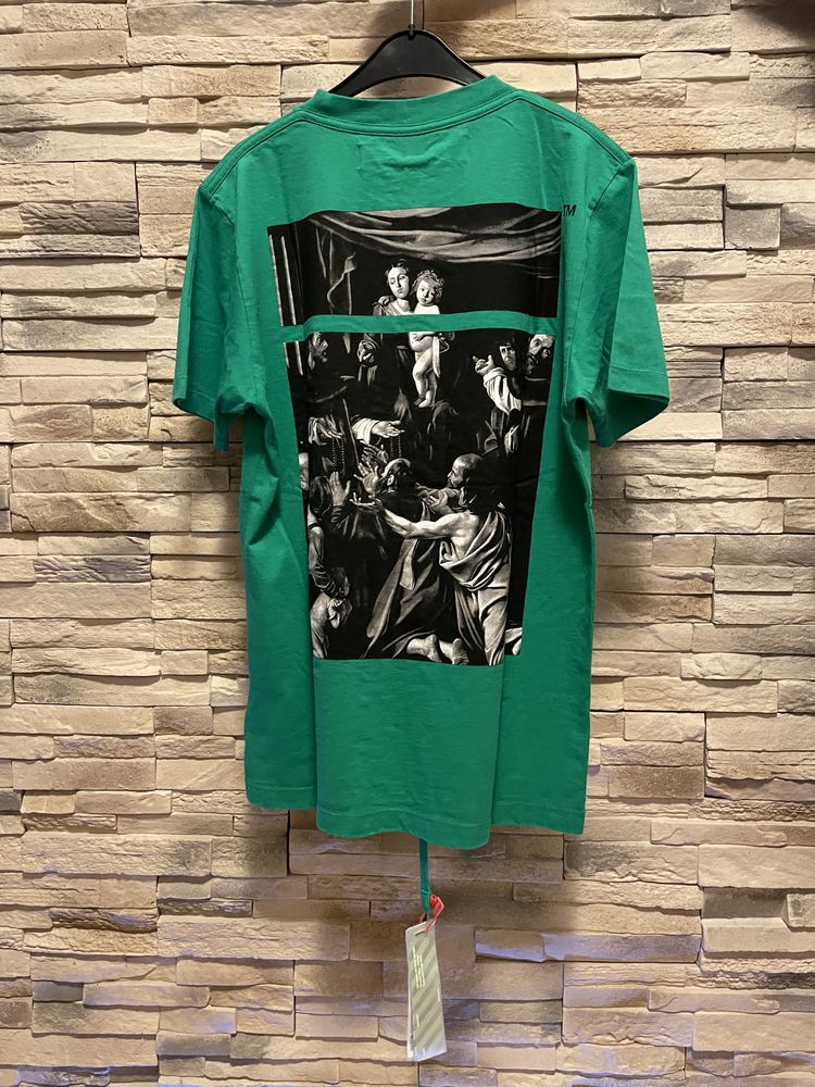 Off-White Caravaggio Square Green T-shirt