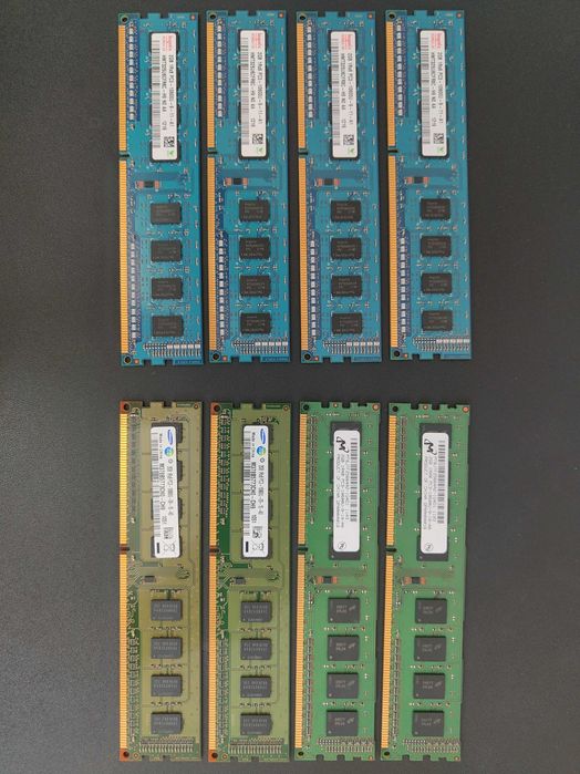 URGENT Vând LOT DDR3 PC3-10600U 8x2GB Hynix H9 Micron D9 Samsung CH9