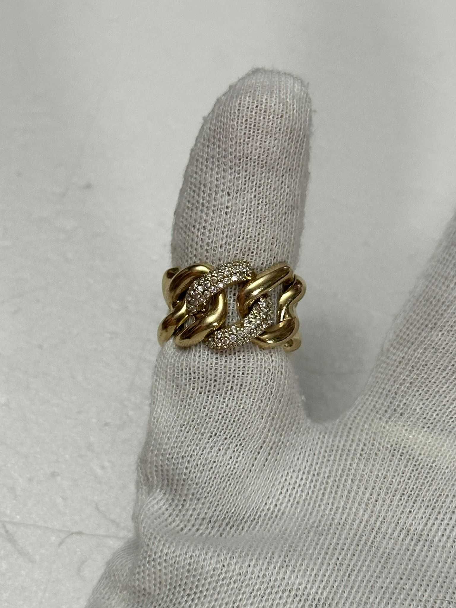 INEL AUR 14K + Cristale Zirconia - Lat - Tip "Lant" - 5.4g - 315lei/gr