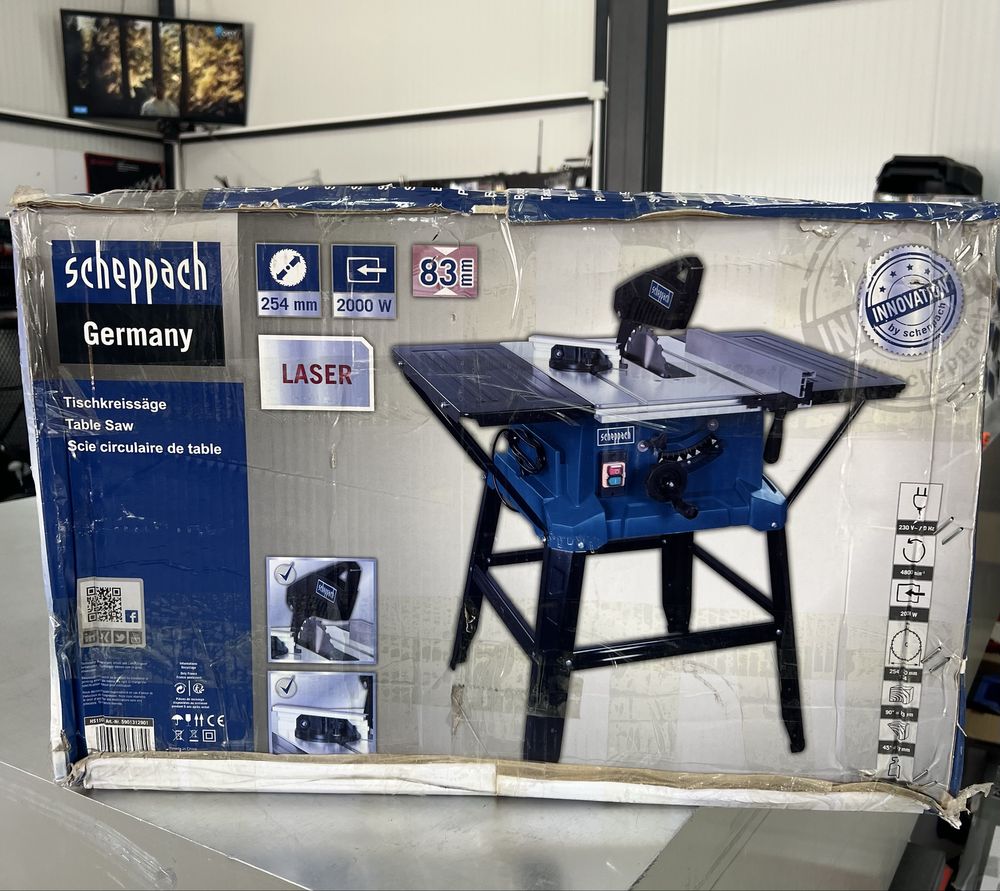 Стационарен  циркуляр с лазер Scheppach HS110 Laser 2000W 254мм