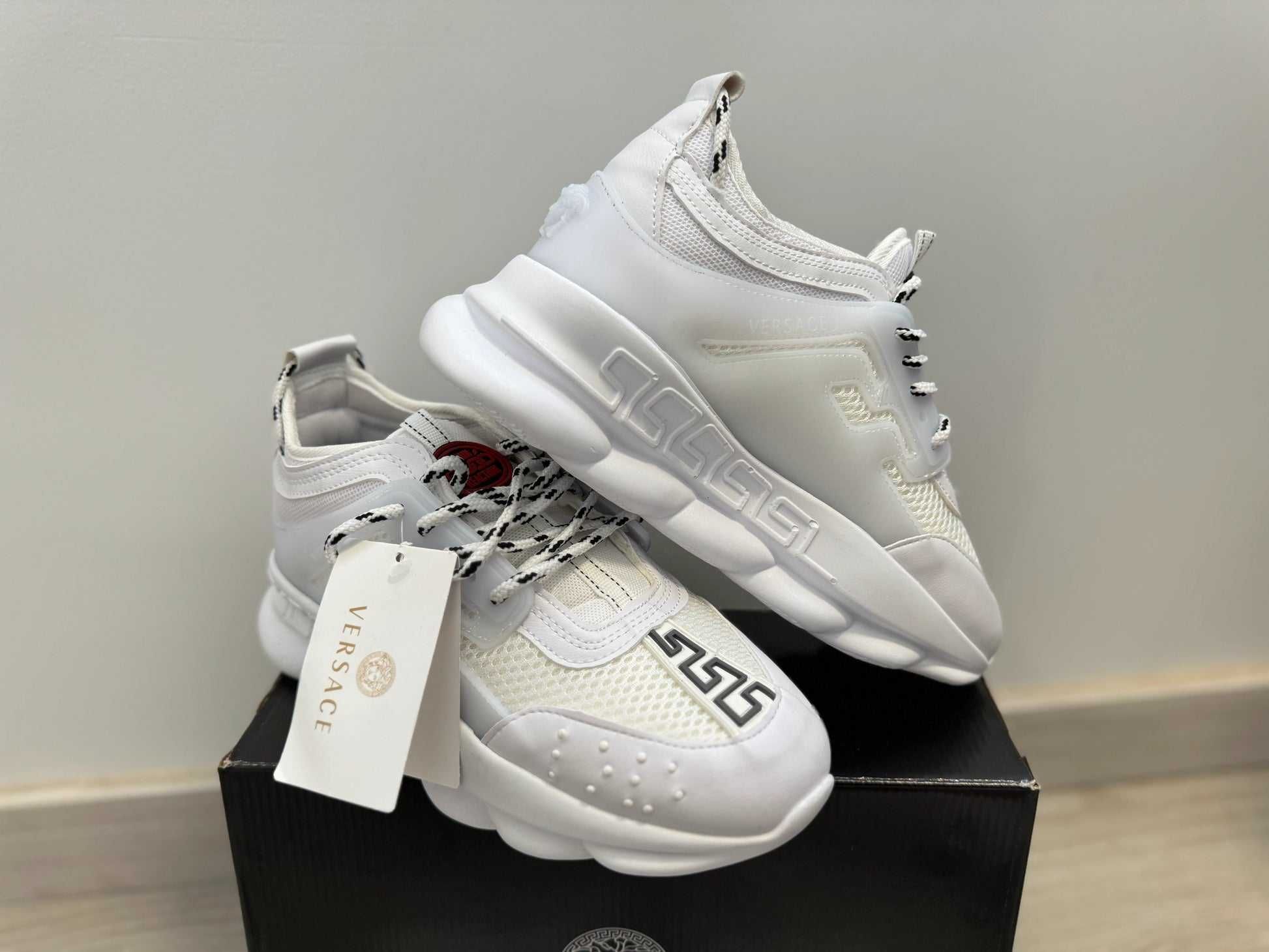 VRSC Chain Reaction "Triple White" sneakers - verificare gratuita