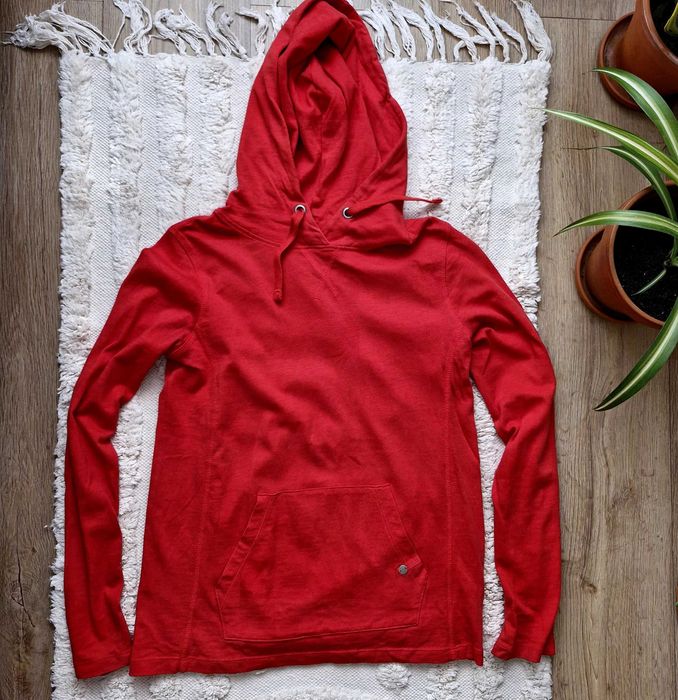 Hanorac roșu din bumbac organic – Esprit, mărime XS