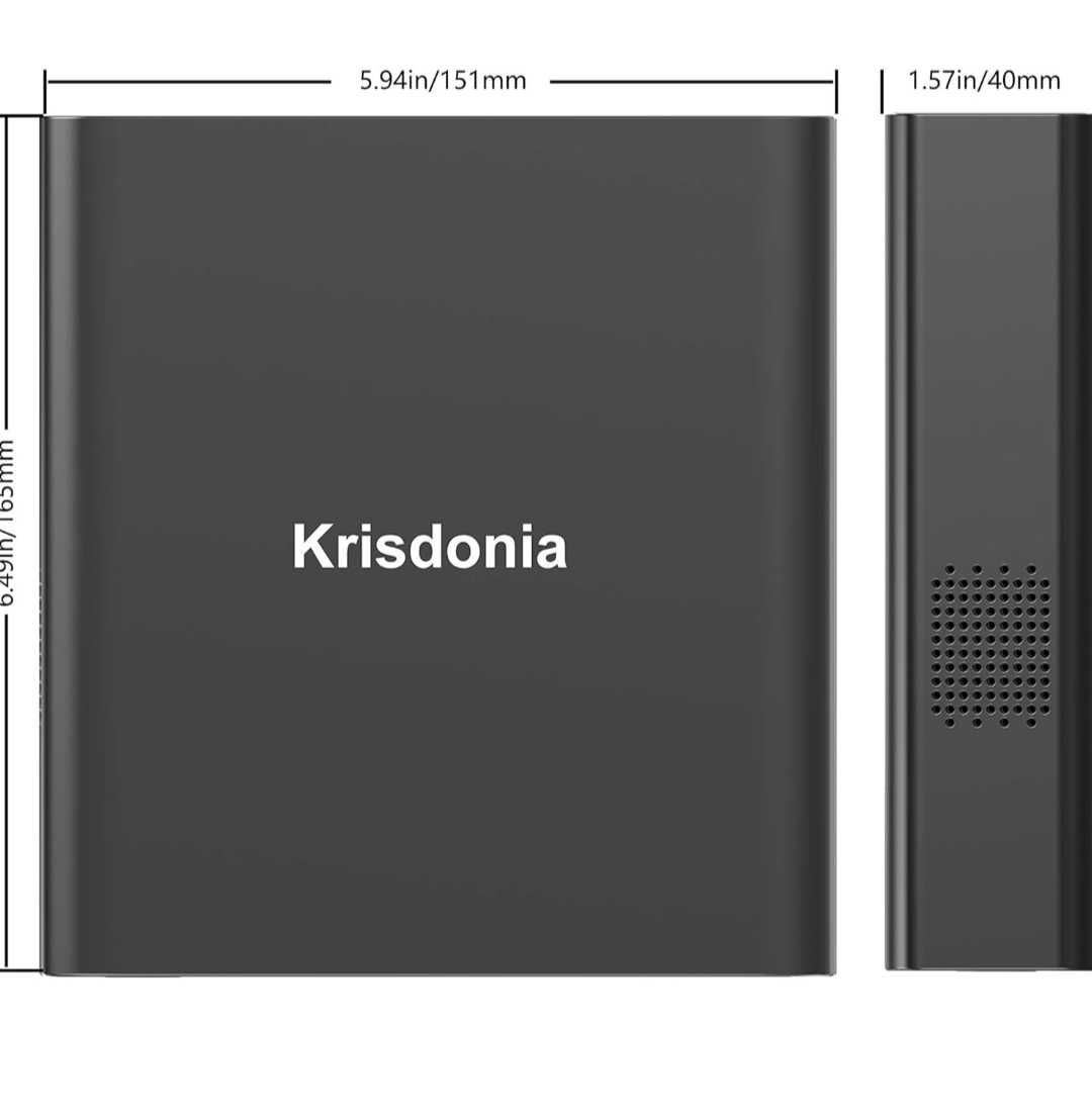 Външна батерия за лаптоп Krisdonia AC  27000mAh 130W Power Bank с 220V