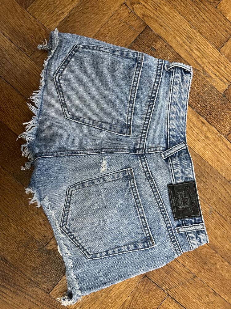 Pantaloni scurți de blugi 34 Pull&Bear talie inalta vara