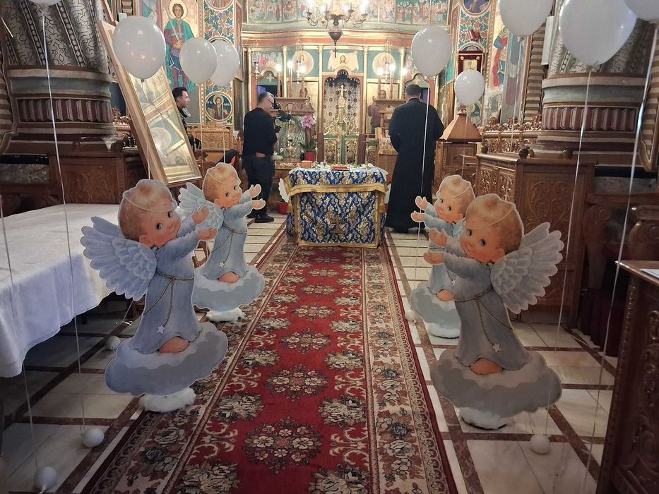 Photocorner botez Aranjamente biserica/cristelnita Decor baloane party