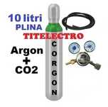 Butelie tub Corgon Argon + CO2 10 litri PLINA + reductor cu 2 ceasuri