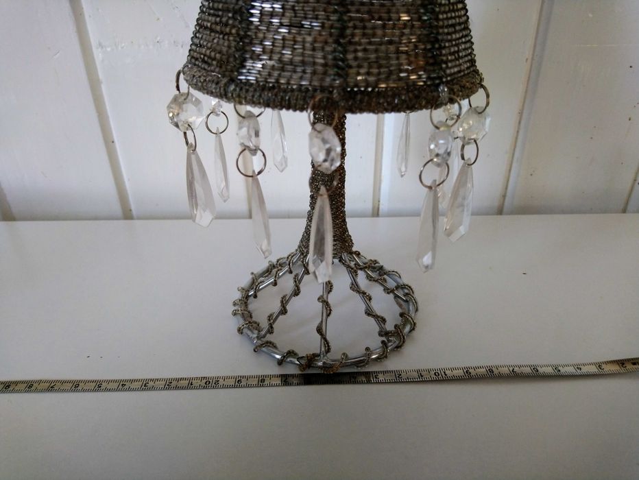 Suport luminare decorat cu margele