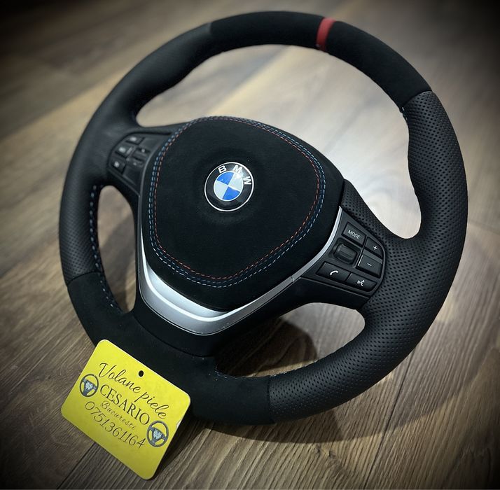 Volan piele naturala Nappa Bmw Seria 3 F30 F80 2011-2018
