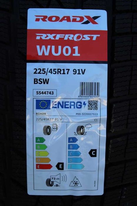 Anvelope iarna noi 225/45 R17 91V, RoadX, DOT 2025