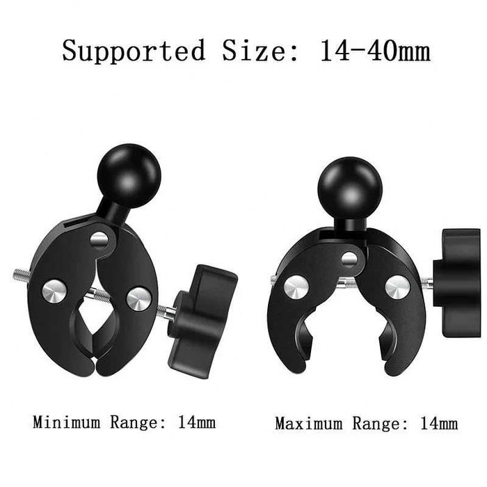 Clema cu prindere dubla pentru camere actiune GoPro, Insta360 X3 X4 X5