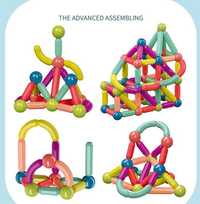 Бебешки комплект играчки - сглобяеми магнитни блокове