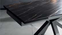 ROVERE / Masa Extensibila Ceramica Black Marble