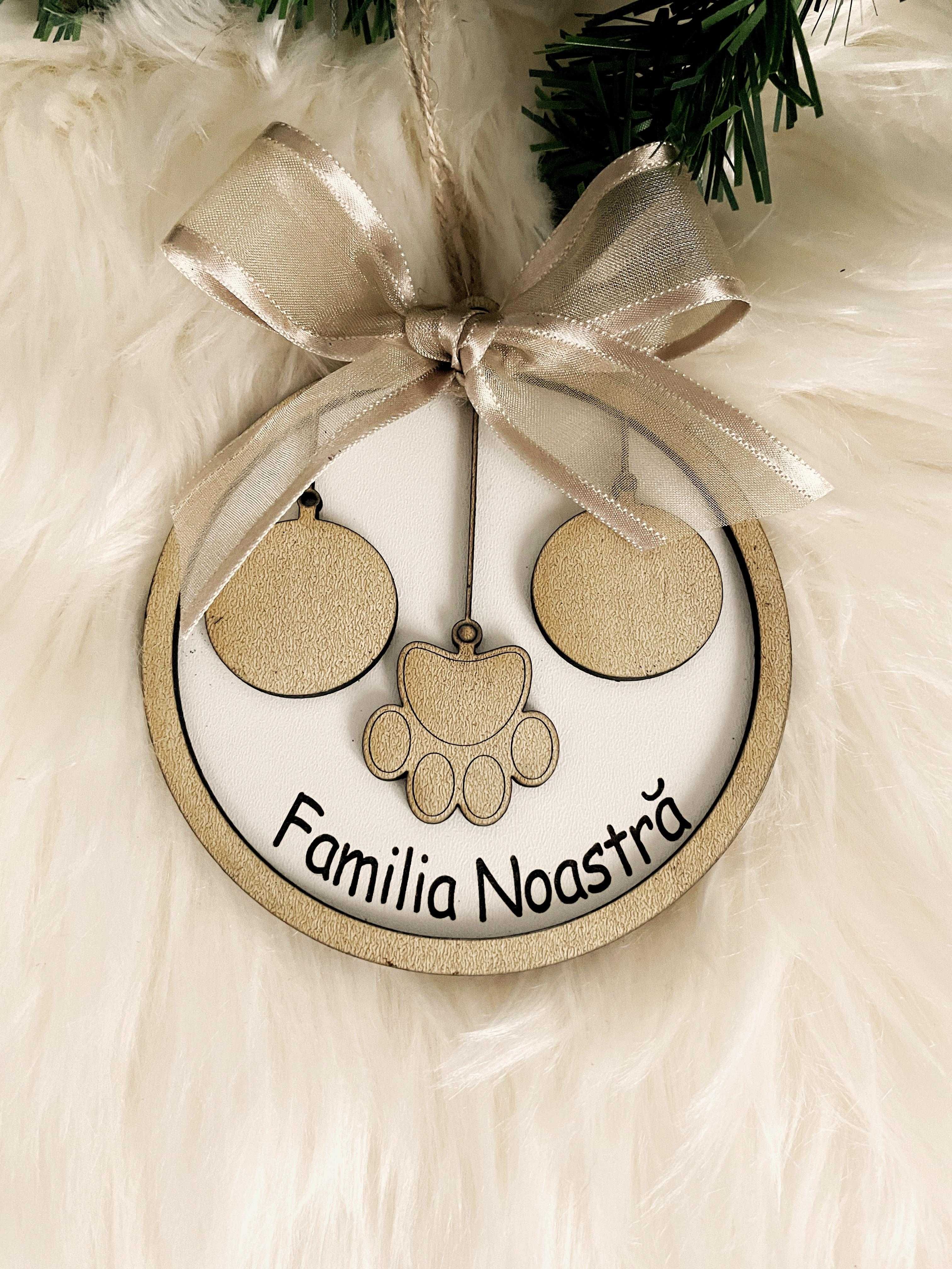 Glob de Craciun personalizat - Familie