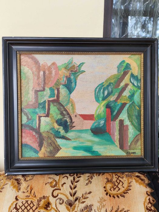 Tablou Andre Lhote - ulei pe panza, cubism figurativ
