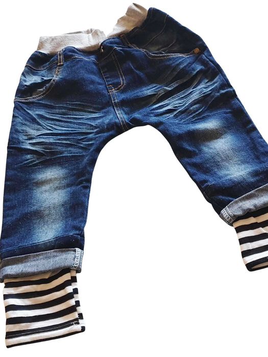 Blugi skinni pantaloni cu turul lasat, marime 110, 4-5 ani