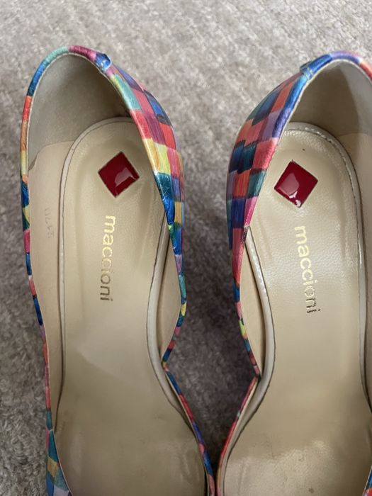 Pantofi piele, stiletto, Maccioni.