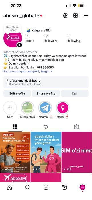 SIM-карта Жидда, Турция ва бошка европа давлатларига кетайотганлар ун