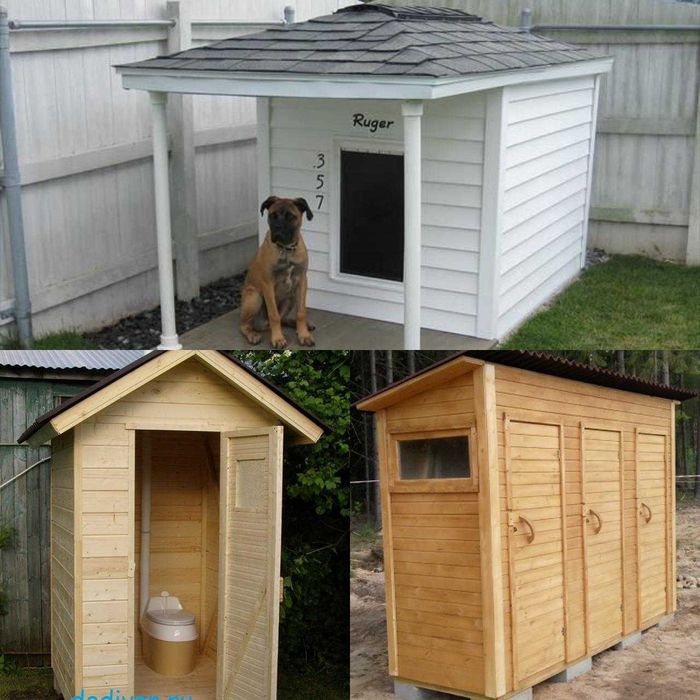 Туалет Уличный Деревянный Душ В Алматы  Вольер Для Собаки