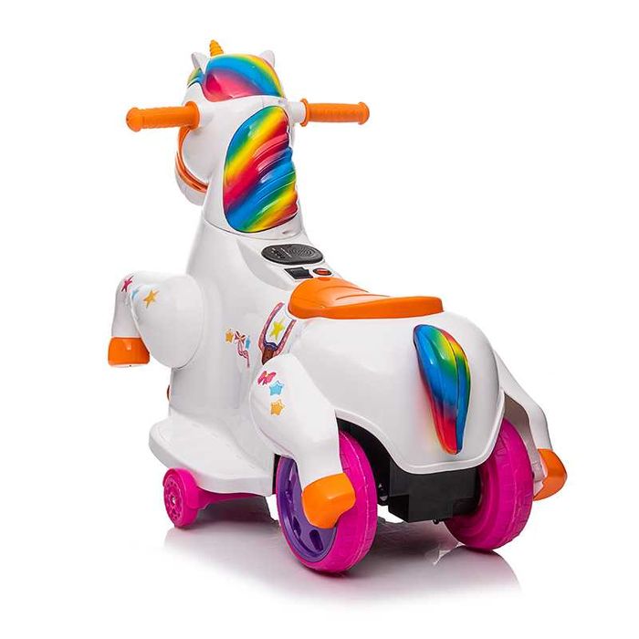 Tricicleta electrica pentru copii, Kinderauto Poney 40W 6V Rainbow
