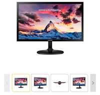 Monitor LED TN SAMSUNG S22F350FHU, 22", Full HD, 60Hz, negru