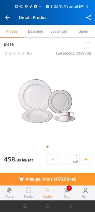Set de farfuri  30 bucati