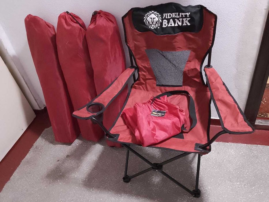 Set de 4 scaune pliabile, cu suport pahar camping drumetie sau pescuit