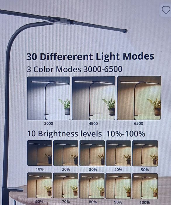 Lampa de birou LED 5 culori