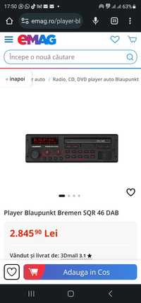 Player Blaupunkt Bremen SQR 46 DAB (produs nou)