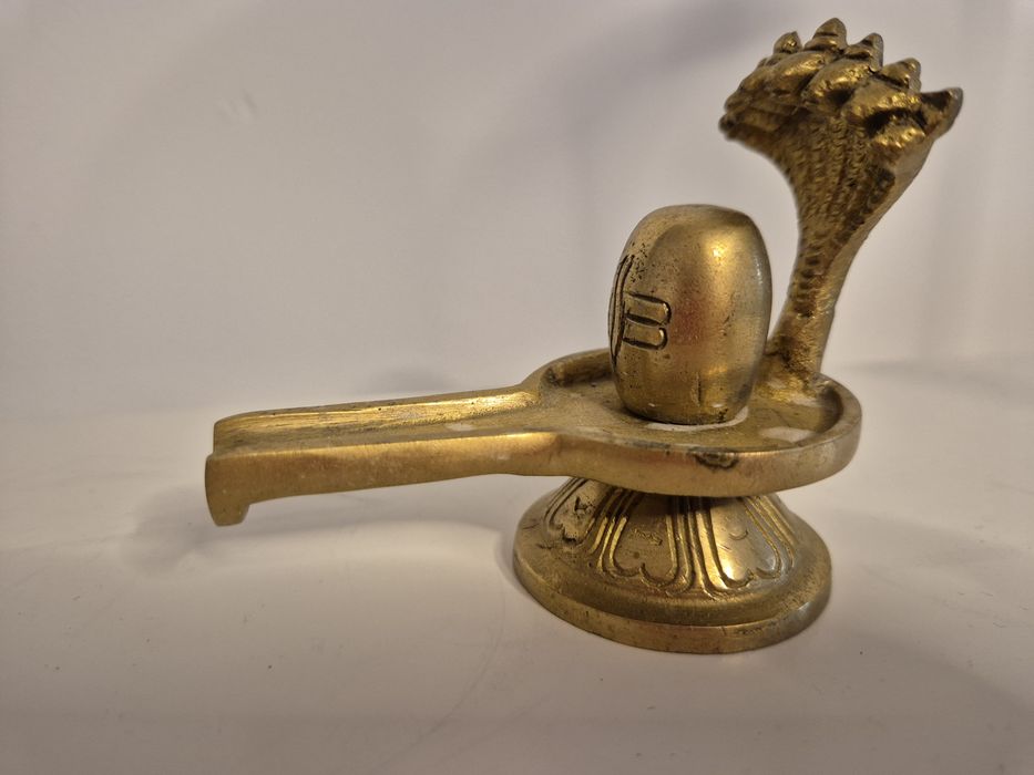 Shiva Lingam din alama 10 cm