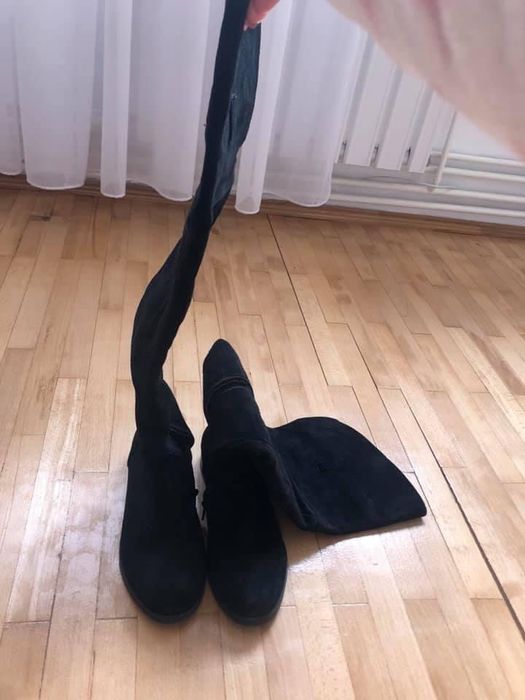 Cizme lungi de piele————————————-