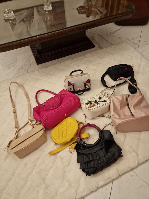 Genti piele musette ,furla Burberry ,cromia si alte firme