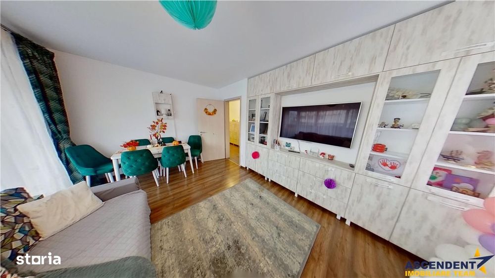 Tur 3D!Apartament 3 camere,mobilat, echipat,parcare privata,Kasper,Tra