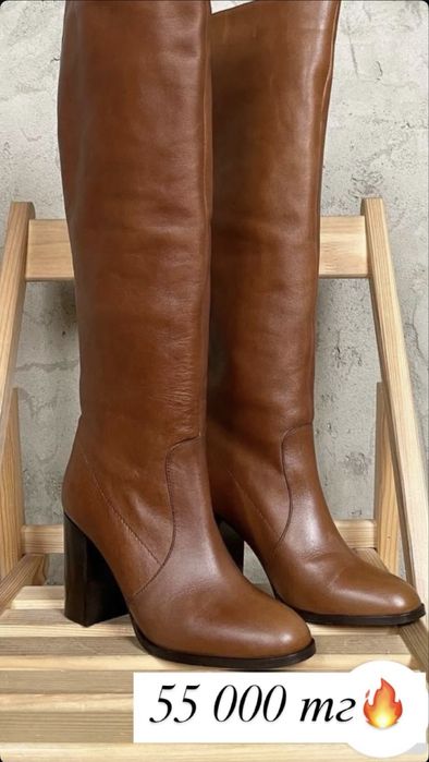 Новые сапоги и полсапожки натуральная кожа и замша