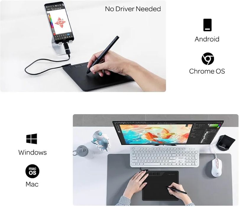 GAOMON S620 Графичен таблет за дигитално рисуване