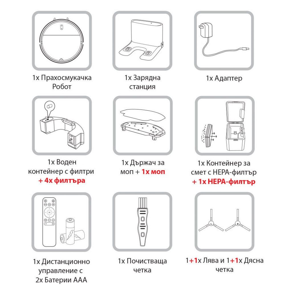 Прахосмукачка робот за сухо и мокро почистване
