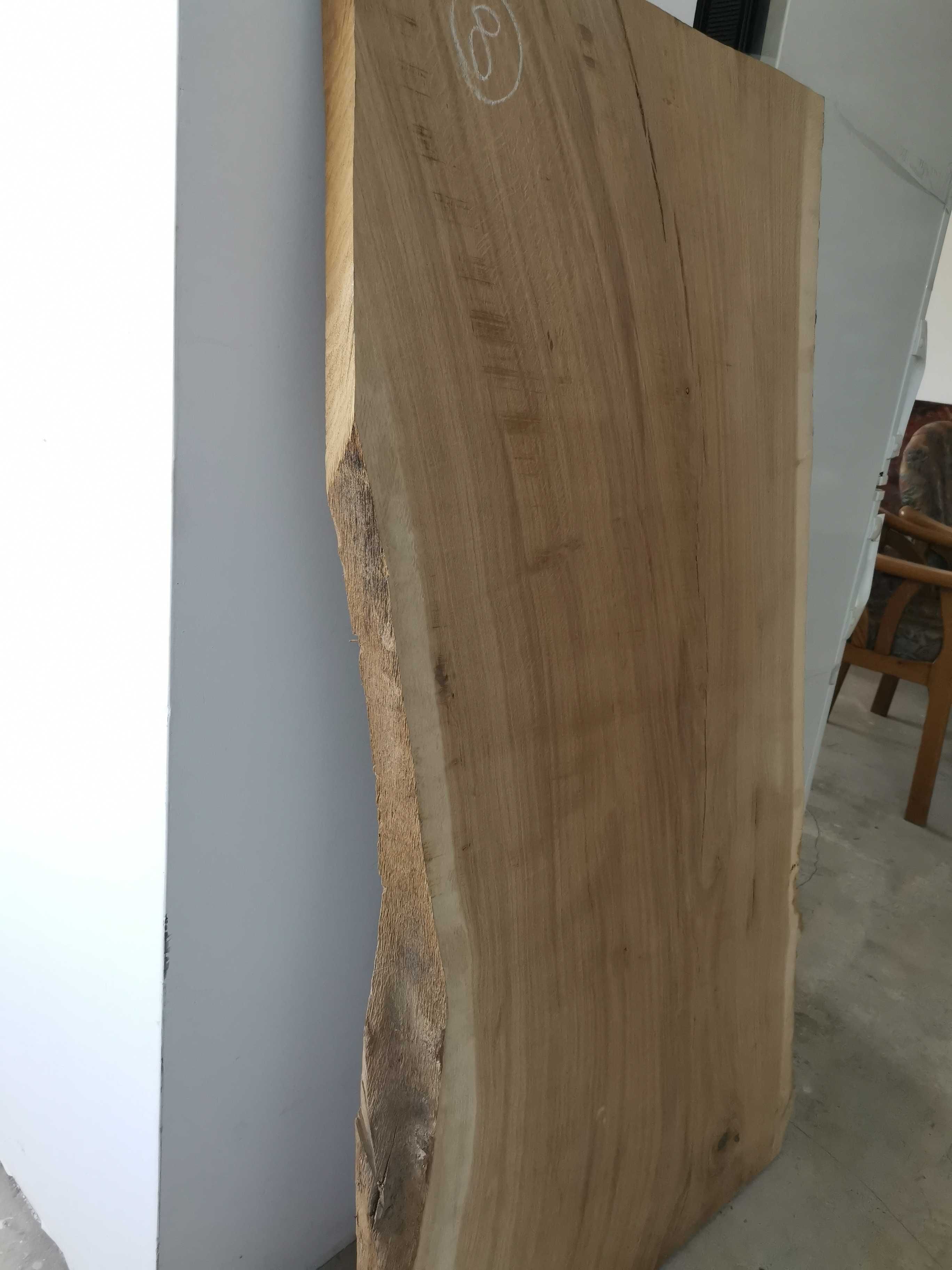 Blat lemn stejar masiv pentru birou sau masa, 1370 x 670/770 x 37/60