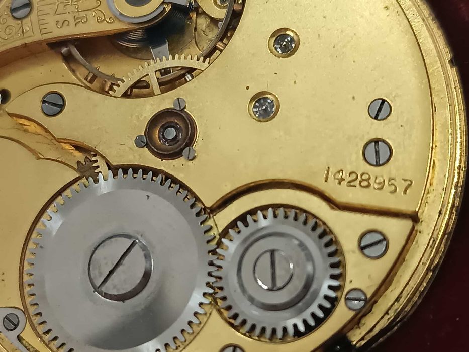 Ceas aur buzunar Schild Freres & Co Eterna 14k