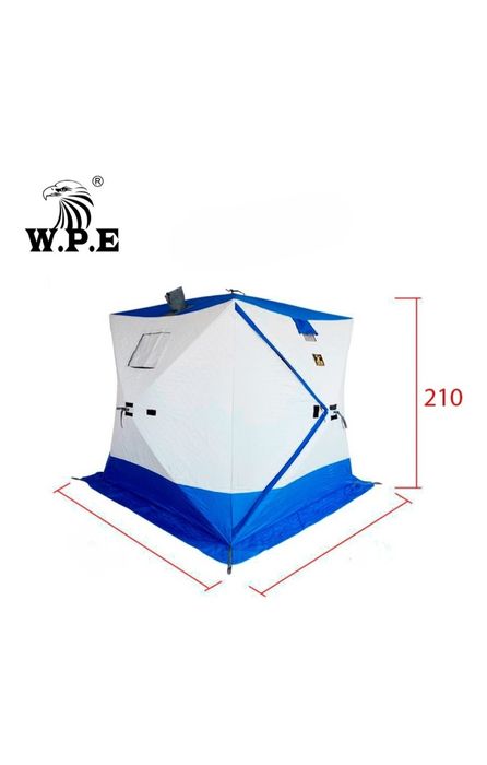 Зимняя палатка"Куб" (автомат 3-х слойная) 2.5м*2.5м W.P.E 8065 новый
