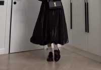 Модная,черная/Женская длинная юбка