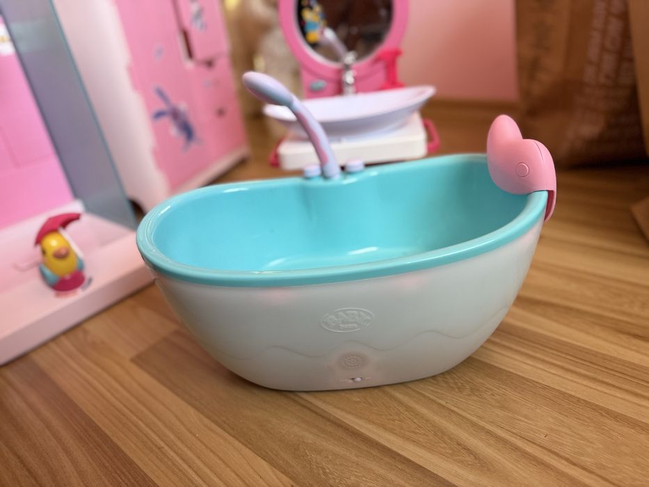 Baby born - количка, гърне, вана и душ кабина